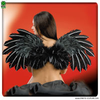 ALAS NEGRAS CON BRILLO - 40x80 cm