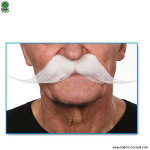 WEISSER SPITZER SCHNURRBART