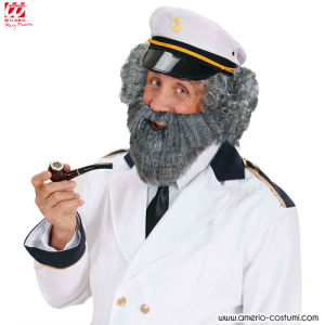 Barbe avec moustache Personnage Gris