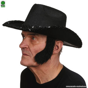 Thick Black Sideburns