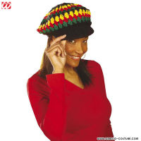GORRO REGGAE/RASTA DE CROCHÊ