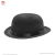 Pequeño sombrero bombín negro de fieltro