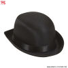 Sombrero bombín de raso negro