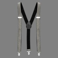 Silberne Lurex-Hosenträger