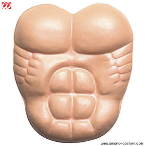 Buste adulte en vinyle super musclé