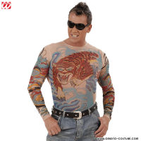 Camisa TATUADA COLORIDA - Tigre e Dragão