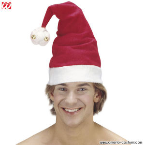 SANTA CLAUS HAT WITH BELLS