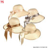 CHICAGO STRAW HAT WITH SATIN BOW