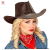 Chapeau de cowboy country marron