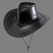 Chapeau de cowboy de campagne noir