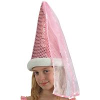 Chapéu de FADINHA COM VÉU - Rosa