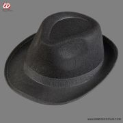 Schwarzer Gangster Trilby-Hut
