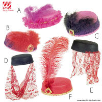 NIGHT LIFE FELT HAT WITH DECORATION - div. mod. available.