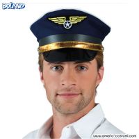 Chapéu de Piloto Azul