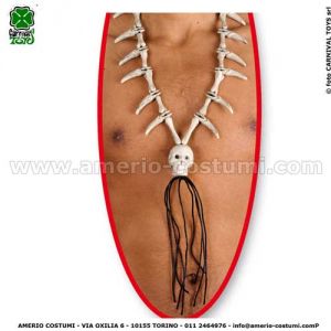 Ivory necklace with skull