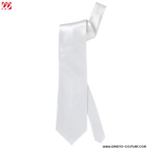 Cravatta bianca in raso