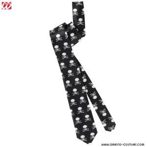 SATIN SKULLS TIE