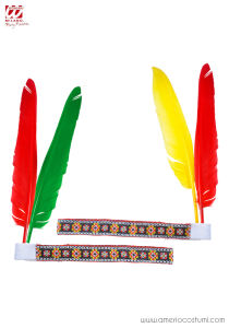 Bandeau indien avec 2 plumes