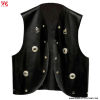 STUDDED FAUX LEATHER Vest