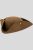 Brown leather effect tricorn
