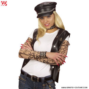 PAR DE MANGAS COM EFEITO DE TATUAGEM