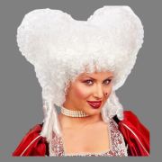 Peluca barroca blanca