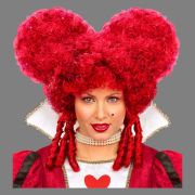 Peluca barroca burdeos