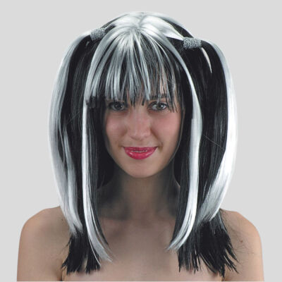 WHITE/BLACK BIRBA wig