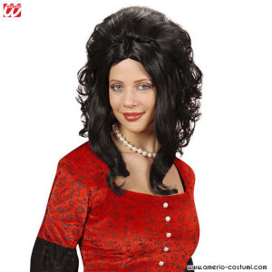 Schwarze Catherine Perücke