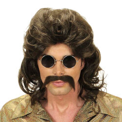 70s men's wig Brown