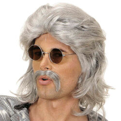 70s Grey Men's Wig