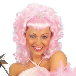 Glamour Wig with Rhinestone Tiara