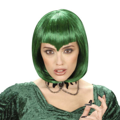 Gothic Vamp Green Wig