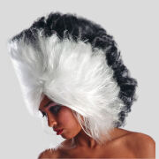 KEILA WHITE/BLACK Wig