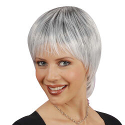 Paris Black White Wig