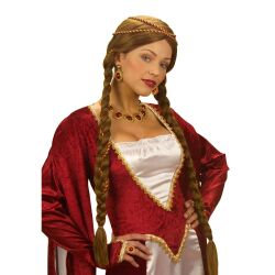 Renaissance Königin Perücke Braun
