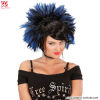 Rock Princess Schwarz Blaue Perücke