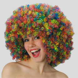 Perruque Super Bouclée 190 gr Multicolore