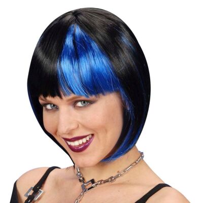 Zoey Black Blue Wig