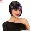 Peluca Zoey negra y morada