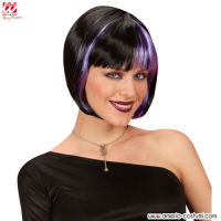 Zoey Black Purple Wig