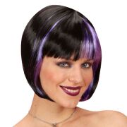 Zoey Black Purple Wig