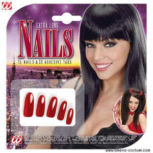 Cf. 15 EXTRA LONG NAILS - RED