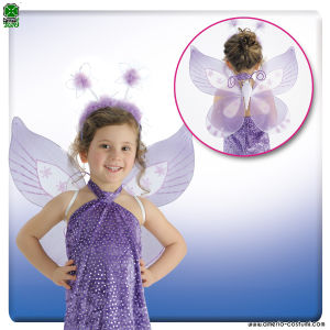 CONJUNTO MARIPOSAS LILA - 43x50 cm
