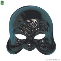 Schwarze Harlekin-Diener-Maske