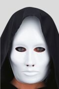 Große weiße Gesichtsmaske