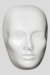 Mittlere weiße Gesichtsmaske