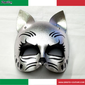 Maske Silber CAT