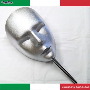 Mask FACE VENEZIA Large - Silver