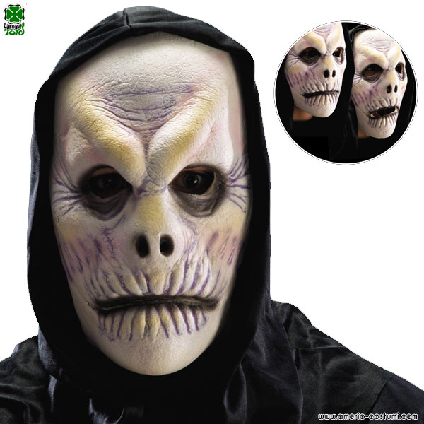Máscara de zombie con capucha